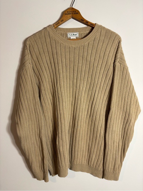 L.L. Bean Other - LL Bean Fisherman’s Sweater XL Cotton Cottage Tan